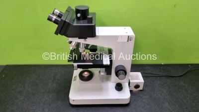 Leitz Dialux 22EB Benchtop Microscope with 2 x 10 x Lens and 4 x Optics Including 1 x Microplan 2.5 / 0.08, 1 x NPL FLUOTAR 10 / 0.30, 1 x PL FLUOTAR 25 / 0.60, 1 x PL FLUOTAR 40 / 0.70 *SN 513474* - 5