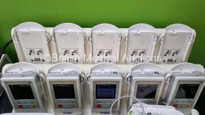 Job Lot Including 3 x Drager Infinity M300 Central Charger Unit (All Power Up) with 15 x Drager Infinity M300 Patient Telemetry Monitors 2 x Power Up) 10 x Drager MS29558 Bedside Chargers and 2x 3 Lead ECG Leads *SN C1560570049 / C17D0490074 / 20144* - 6