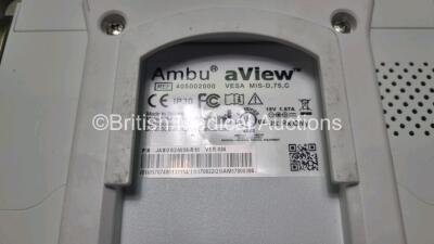 Ambu aView Ref - 405002000 Monitor *Version - 2.02* with Power Supply *International Power Supply* (Powers Up) - 3