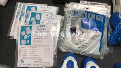 Mixed Lot Including 1 x Pari TurboBoy SX Compressor, 1 x TPN 300 Tens Machine in Case, 5 x Acupad Tens Electrodes, 6 x Pals Neurostimulation Electrodes *Expired* 1 x Riester Big Ben BP Meter, 1 x Welch Allyn Monitor Spare Front Casing, 1 x Orion Timesco O - 3