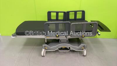 Anetic Aid QA4 Manual Function Patient Trolley with Cushions (Hydraulics Tested Working - Missing Head Cushions) *S/N 1493*