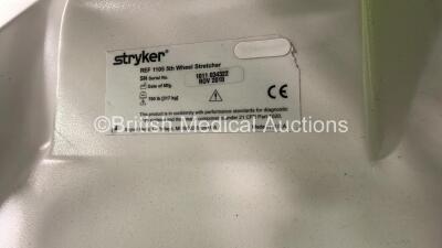 1 x Stryker 1015 Hydraulic Patient Stretcher and 1 x Stryker 1105 5th Wheel Stretcher (Both Hydraulics Tested Working) *S/N 1011034322 / 0503070604* - 7