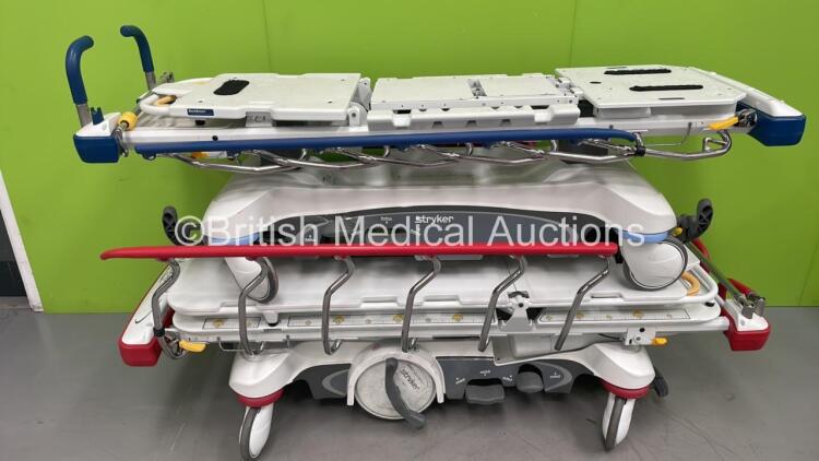 1 x Stryker 1115 Prime Big Wheel Stretcher and 1 x Stryker 1105 5th Wheel Stretcher (Both Hydraulics Tested Working) *S/N 1112 030685 / 1049 030287*