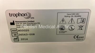 2 x Nanosonics Trophon EPR High Level Disinfection Units Ref N00020 on Stand with Printer (Both Power Up) *S/N 36543-041 / 36543-008* **Mfd 2014** - 4