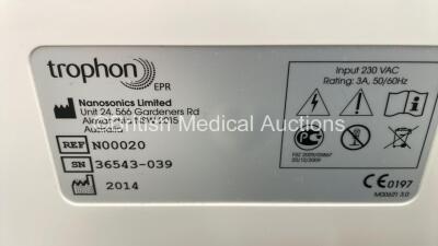 Nanosonics Trophon EPR High Level Disinfection Unit Ref N00020 on Stand with Printer (Powers Up) *S/N 36543-039* **Mfd 2014** - 5