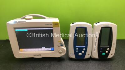 Job Lot Including 1 x Philips IntelliVue MP30 Patient Monitor (Powers Up) and 2 x Welch Allyn SPOT Vital Signs Monitors (1 x Powers Up, 1 x Untested Due to No Power Supply) *SN DE52613286 / 200802428 / 200508797*