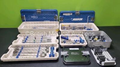 Job Lot of Surgical Instruments Including 1 x B.Braun Aesculap Chiseling, 1 x B.Braun S4 Instrument Tray 2 and 1 x Acumed Self Drilling System