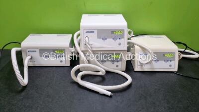 4 x Hadewe Helius 22 Dust Extraction Units (All Power Up) with 4 x Handpieces