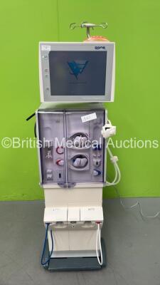 Fresenius Medical Care 5008 CorDiax Dialysis Machine Software Version V4.01 - Running Hours 31448 with Hoses (Powers Up)