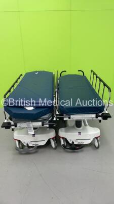 2 x Stryker 1037 Trauma Stretchers with Mattresses (Hydraulics Tested Working) *S/N 1103 031716 / 1103 031705*