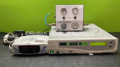 Mixed Lot Including 1 x BCI International Autocorr Pulse Oximeter with 1 x SpO2 Finger Sensor and 1 x AC Power Supply (Powers Up) 1 x Pneu Change Automatic Gas Cylinder Changeover Unit and 1 x Gynecare Thermachoice II Uterine Balloon Therapy Unit (Powers 