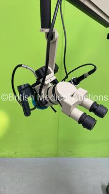 Global Entree Extra Surgical Microscope with Binoculars, 2 x 10x Eyepieces, Lens, DP Medical DP1010 Digital Signal Processor and Global Halogen Two System Light Source (Powers Up) *S/N 00138* - 3