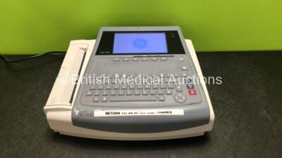 GE MAC 1600 ECG Machine (Powers Up with Damage to Casing - See Photos) *SN SDE09370024NA*