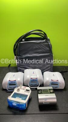 Mixed Lot Including 3 x Talley Attivo Pumps with 3 x Mattresses, 1 x ResMed Autoset S9 CPAP Unit (Missing Dial-See Photo) 1 x DeVilbiss Recorder Unit *SN 5C565459, ATV04455, ATV04426, AVT04431*