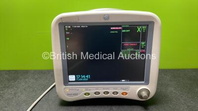 Dash 4000 Patient Monitor Including ECG, CO2, NBP, Temp/CO, SpO2, BP1/3 and BP2/4 Options (Powers Up)