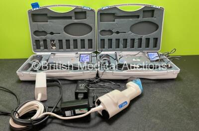 Mixed Lot Including 1 x Stryker REF 941 Cast Cutter (Powers Up) 2 x Viasys Microlab Spirometers in Carry Cases with 2 x AC Power Supplies (Both Power Up) *SN 0715100519, 52631, 52661*