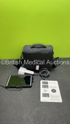 Signostic U Scan Bladder Scanner with Tablet 1 x AC Power Supply and 1 x Probe in Carry Bag (Powers Up) *SN 004798*