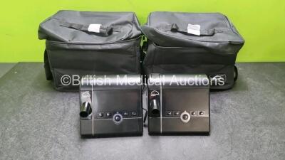 2 x Lowenstein Medical Prisma Smart Type WM 090 TD CPAPS (Untested Due to No Power Supply) In Carry Cases *SN 776461 / 758442*