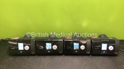 4 x ResMed AirSense 10 Autoset CPAP Units with 4 x Power Supplies (All Power with Missing Side Doors - See Photos)