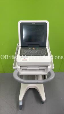 Philips PageWriter TC50 ECG Machine on Stand (Draws Power - Blank Screen)