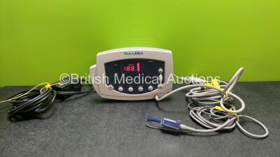 Welch Allyn 53N00 Patient Monitor with 1 x AC Power Supply, 1 x NIBP Hose and 1 x SpO2 Finger Sensor (Powers Up)