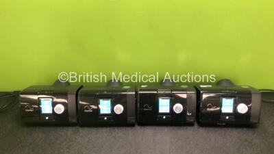 4 x ResMed AirSense 10 Autoset CPAP Units with 4 x Power Supplies (All Power Up) *SN 23211321775 / 23193428665 / 23182763191 / 23202835792*