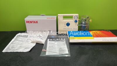 Mixed Lot Including 10 x Pentax P Blade Rigid Laryngoscope Blades, 1 x Pentax Endoscope Cleaning Brush, 1 x Pentax Forceps and 1 x AST Keyboard