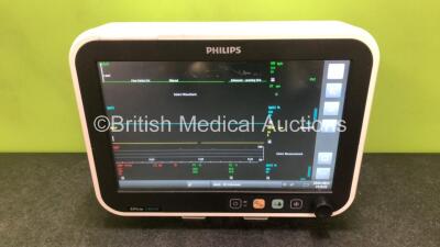 Philips Efficia CM120 Patient Monitor with NBP, SpO2, ECG, T1, T2, IBP1 and IBP2 Options (Powers Up with Missing Casing - See Photos) *SN CN54504189* - 2