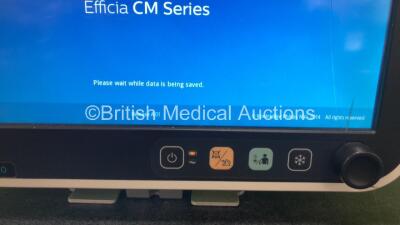 Philips Efficia CM120 Patient Monitor with NBP, SpO2, ECG, T1, T2, IBP1 and IBP2 Options (Powers Up with Missing Casing - See Photos) *SN CN54504189* - 5