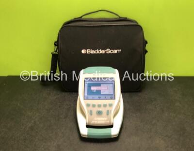 Verathon BVI 9400 Bladder Scanner with 1 x Battery in Case (Powers Up with Damage to Casing - See Photos) *SN B4003933*