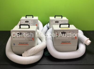 4 x Smiths Medical Equator Convective Warming Units with Hose (All Power Up, 2 x Worn Buttons - See Photos)