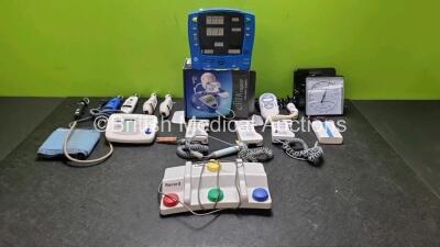 Mixed Lot Including 5 x Exergen Temporal Artery Scanner, 1 x Timesco Optima, 1 x GE Carescape Dinamap V100 Patient Monitor, 1 x Pari eFlow Rapid Nebulizer, 1 x SonicAid One, 3 x Huntleigh Dopplex Doppler Including 1 x D920, 1 x D900 and 1 x FD1, 1 x AND B