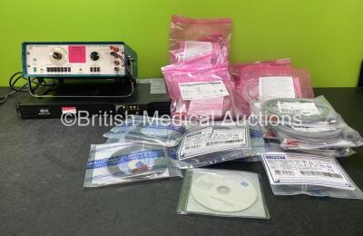 Mixed Lot Including 1 x Feedback Function Generator (Powers Up) 1 x Tripp Lite UPS Unit (Powers Up) Various Patient Monitoring Leads Including Temperature Probes and Blood Pressure Cables