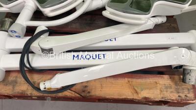 Maquet X TEN LED Dual Ceiling Mounted Surgical / Operating Lights with Arms - 2