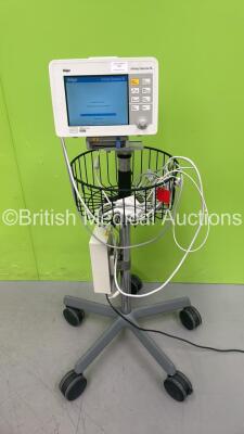 Drager Infinity Gamma XL Patient Monitor on Stand with Leads (Powers Up)