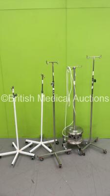 Mixed Lot Including Anetic Aid Accessories Trolley, 4 x Drip Stands and 1 x Portable Power Bank with Drip Stand