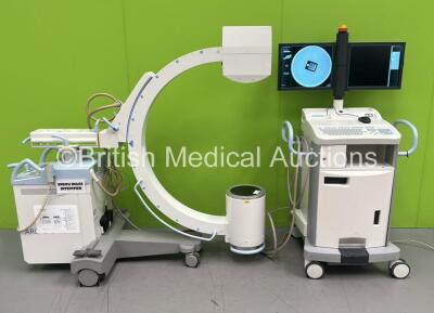 Siemens Arcadis Varic C-Arm *Mfd - 2012* with Dual Flatscreen Image Intensifier, Key, Footswitch and Exposure Trigger (Powers Up and Exposure Taken) ** *Q690*