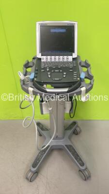 SonoSite M-Turbo Portable Ultrasound Ref P08189-55 *S/N 03JGQK* **Mfd 05/2010** Boot Version 51.80.104.032 ARM Version 51.80.105.015 with 1 x Transducer / Probe (HFL38x/13-6 MHz Ref P07682-20 *Mfd 10/2009*) on SonoSite H Universal Stand (Powers "Up")