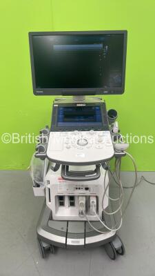 Toshiba Aplio i700 TUS-AI700 Flat Screen Ultrasound Scanner *S/N AEB1692005* **Mfd 09/2016** Software Version V2.4 with 2 x Transducers / Probes (PLT-1005BT *Mfd 01/2016* and PLT-1205BX *Mfd 01/2021*) (Powers Up) **See PDF for PPM Report**