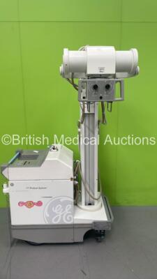 (ID 129937) GE AMX 4 Plus - IEC Mobile X-Ray Model No 2275938 (Powers Up with Key - Key Included) *S/N 986205WK3* **Mfd 03/2004**