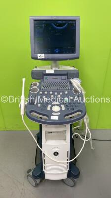 GE Voluson P8 Flat Screen Ultrasound Scanner Ref 5484706 *S/N 261046SU7* **Mfd 07/2014** Software Version 14.0.0 (14.30.6.279) with 2 x Transducers / Probes (EC8-RS Ref 5318734 *Mfd 07/2014* and 4C-RS Ref 5125386 *Mfd 07/2017*) and Sony UP-D897 Digital Gr