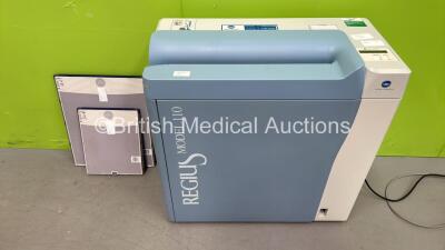 Konica Minolta Regius Model 110 Single Slot CR System with 2 x Cassettes (Powers Up)