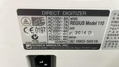 Konica Minolta Regius Model 110 Single Slot CR System with 2 x Cassettes (Powers Up) - 5