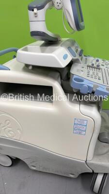 GE Vivid 7 Ultrasound Scanner *S/N 12563V7L* **Mfd 09/2010** Application SW Version 7.3.0 System Version 3.0.3 with Sony UP-D897 Printer and JVC DVD Recorder (Powers Up with 2 x Missing Dials - See Photos) - 7