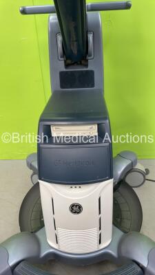 GE Logiq S8 Flat Screen Ultrasound Scanner Ref 5478058 *S/N 235024SU7* **Mfd 11/2013** Software Version R2 Software Revision 1.1 (Powers Up - Some Marks to Casing - See Photos) - 5