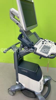 GE Logiq S8 Flat Screen Ultrasound Scanner Ref 5478058 *S/N 235024SU7* **Mfd 11/2013** Software Version R2 Software Revision 1.1 (Powers Up - Some Marks to Casing - See Photos) - 7