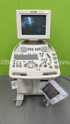 Philips EnVisor HD Ultrasound Scanner M2540A *S/N US30506089* **Mfd 2005-03** (Powers Up - HDD REMOVED)