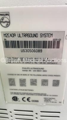 Philips EnVisor HD Ultrasound Scanner M2540A *S/N US30506089* **Mfd 2005-03** (Powers Up - HDD REMOVED) - 8