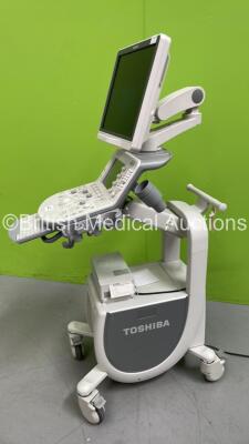 Toshiba Xario 200 TUS-X200 Flat Screen Ultrasound Scanner *S/N 99C14Z4093* **Mfd 12/2014** Software Version V3.0 with Sony UP-D897 Digital Graphic Printer (Powers Up) - 7