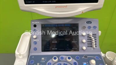 Aloka Prosound A7 *Mfd - 2010* with 1 x UST-9130 Transducer / Probe and 1 x Sony UP-D897 Digital Graphic Printer (Powers Up, Damaged Screen and Missing Casing - See Photos) *20003563* - 3